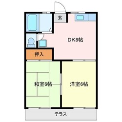 宮町駅 徒歩15分 1階の物件間取画像